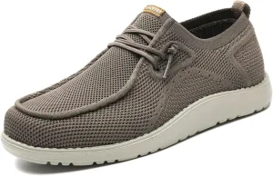 1TAZERO Wide-Shoes for Men-Slip on Walking-Loafers Casual-Shoes - Wide Width Comfortable Orthopedic Shoes for Men with Arch Support for Plantar Fasciitis