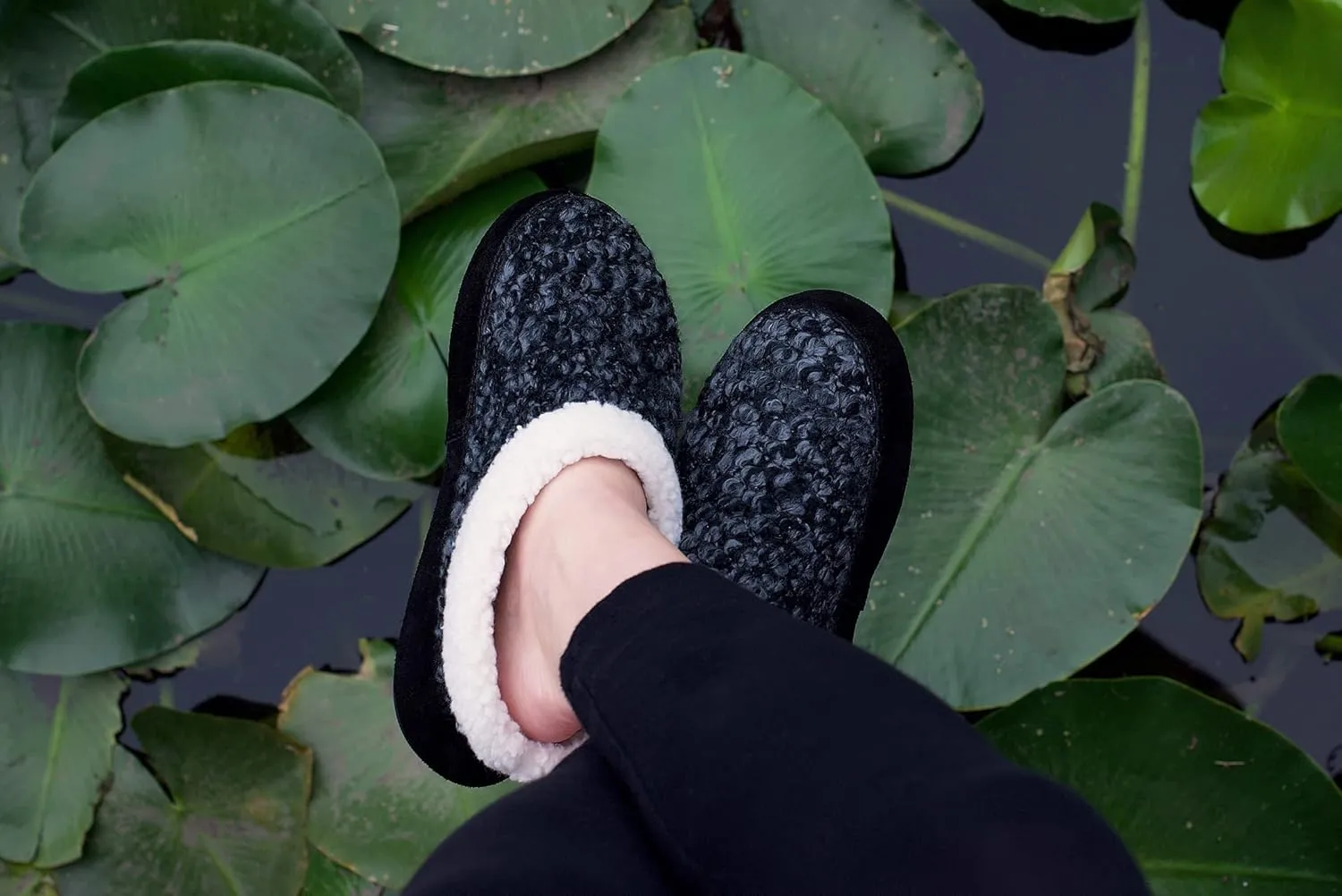 Acorn Womens Slipper with Berber Lining, Suede Siding and Durable Non-Slip Indoor/Outdoor Sole