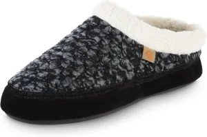 Acorn Womens Slipper with Berber Lining, Suede Siding and Durable Non-Slip Indoor/Outdoor Sole