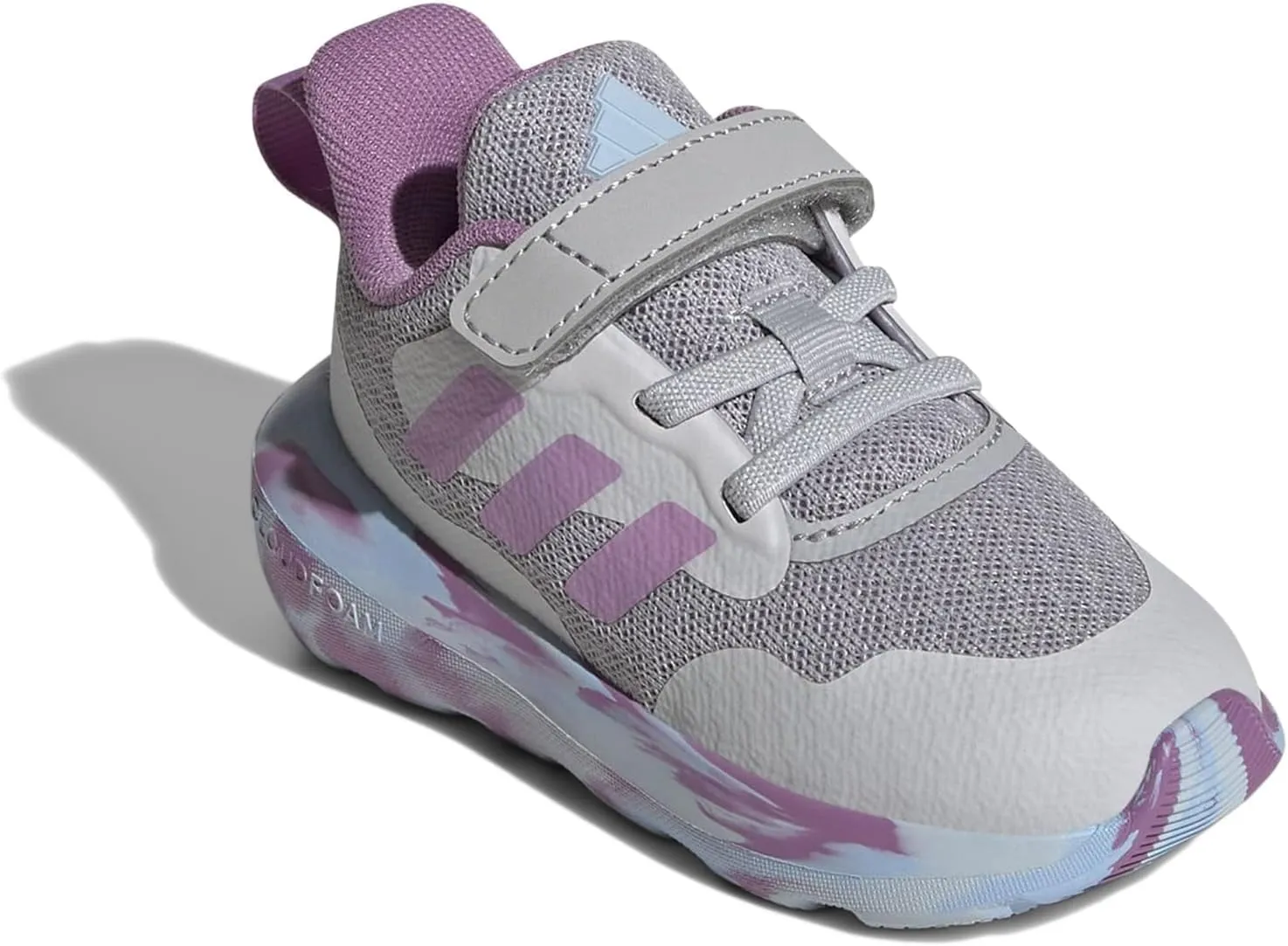 adidas Baby Fortarun 2.0 Sneaker, Grey/Preloved Purple/Grey, 6 US Unisex Infant
