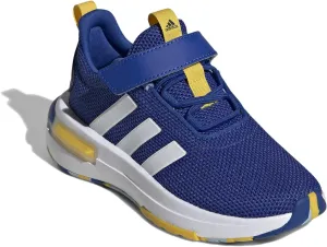 adidas Racer TR23 Elastic Lace Sneaker, Team Royal Blue/White/Utility Yellow, 6.5 US Unisex Big Kid
