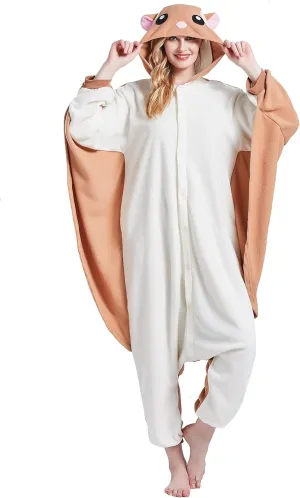 Adult Onesie Pajamas - Unisex Halloween Animal Costume Sleepwear for Men & Women - Comfy & Fun Cosplay Outfit