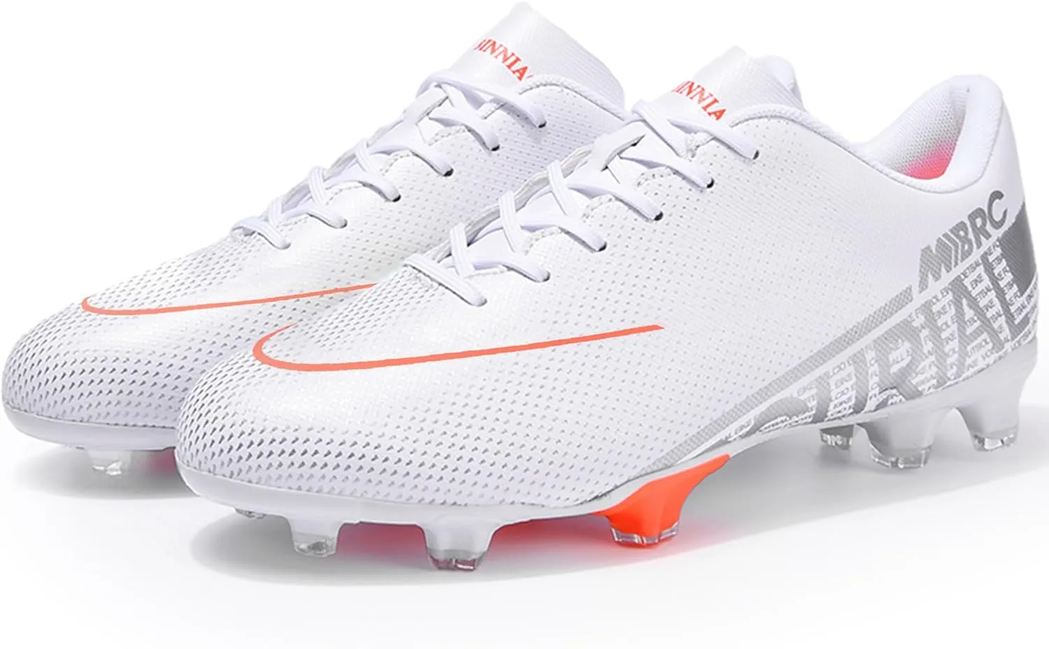 Adult Soccer Cleats Men-High-Tops Slip-On Lace Up Football Shoes for Youth Soccer Shoes Indoor Outdoor AG FG