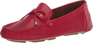 Aerosoles Women's Brookhaven Driving Style Loafer, Red Leather, Medium
