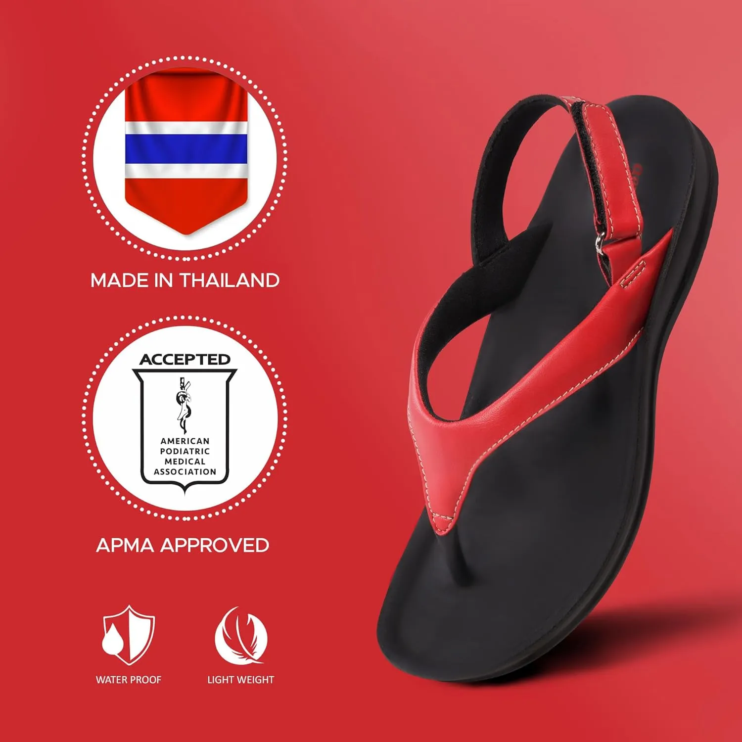 AEROTHOTIC Comfortable Arch Support Slingback Flats for Women Sandals Cute Soft T-Strap Toe Post Casual Fashion Dressy Flip Flops Vacation Essentials