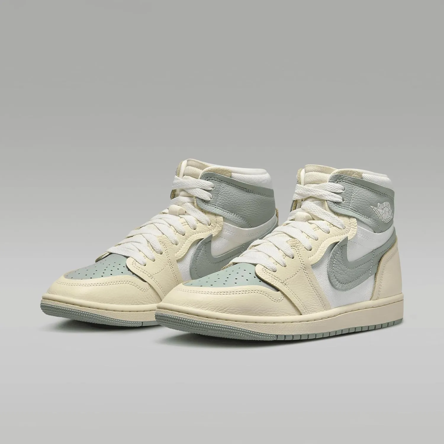 Air Jordan 1 High Method of Make Women's Shoes (Legend Sand/Jade Smoke-SAIL-Muslin)
