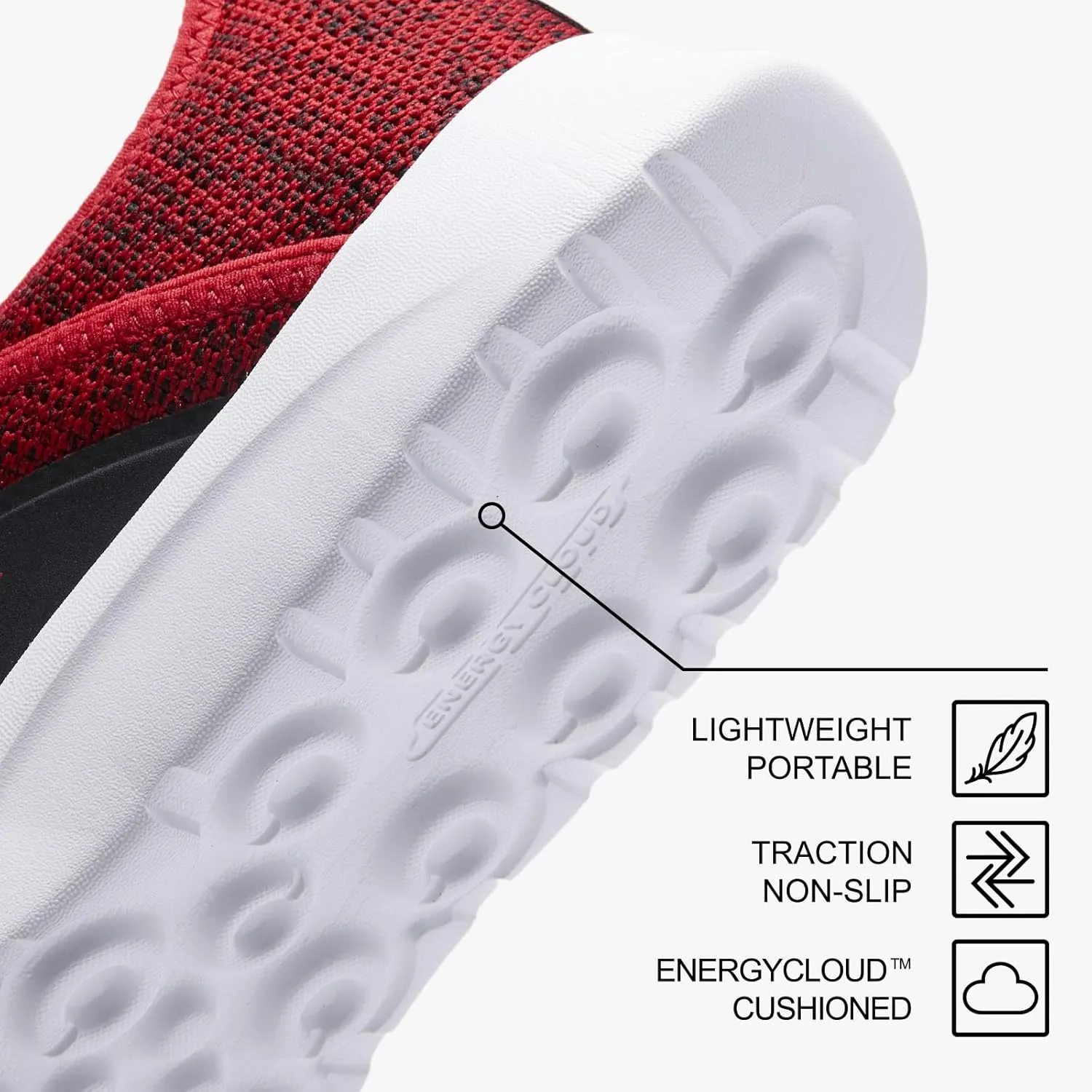 ALEADER Men's Energycloud Slip On Running Walking Shoes Cushion Lightweight Sneakers