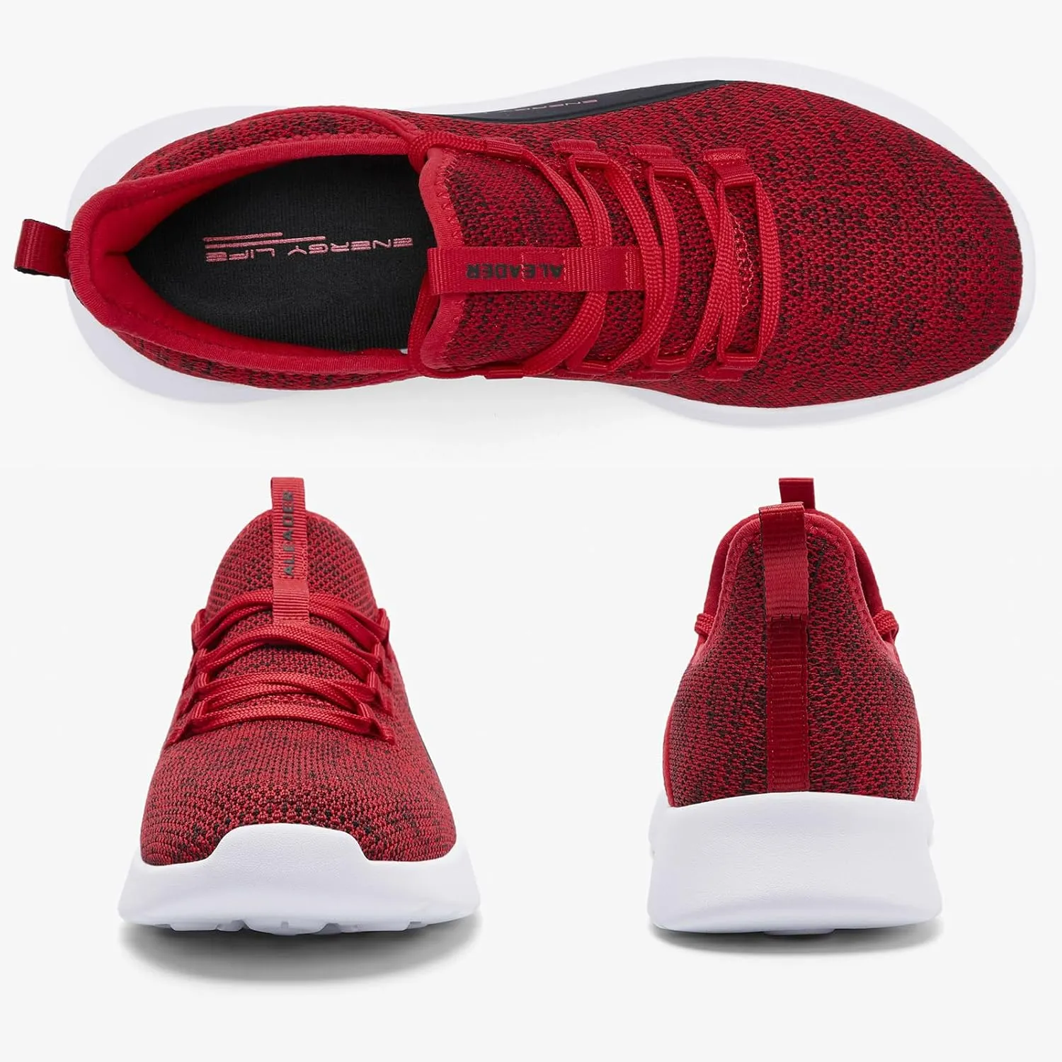 ALEADER Men's Energycloud Slip On Running Walking Shoes Cushion Lightweight Sneakers