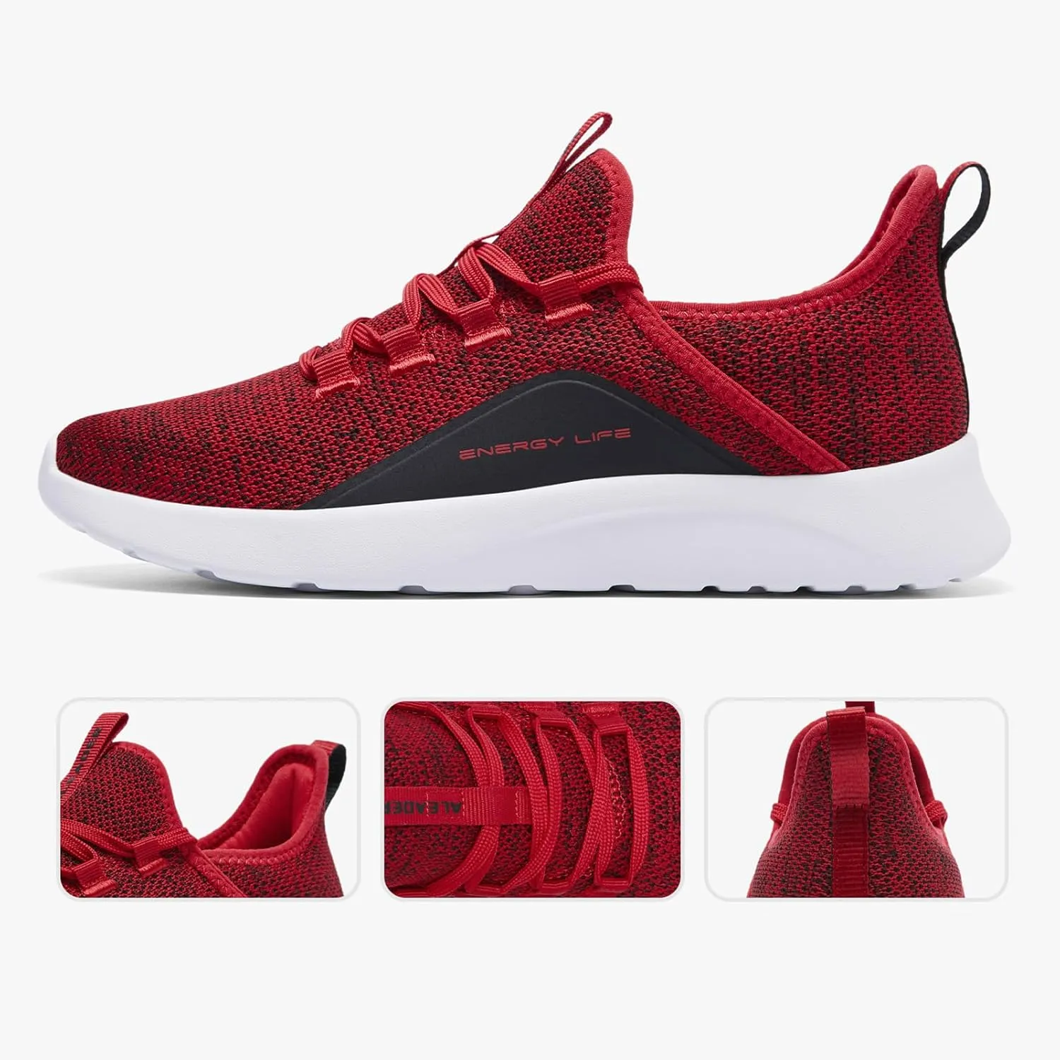 ALEADER Men's Energycloud Slip On Running Walking Shoes Cushion Lightweight Sneakers