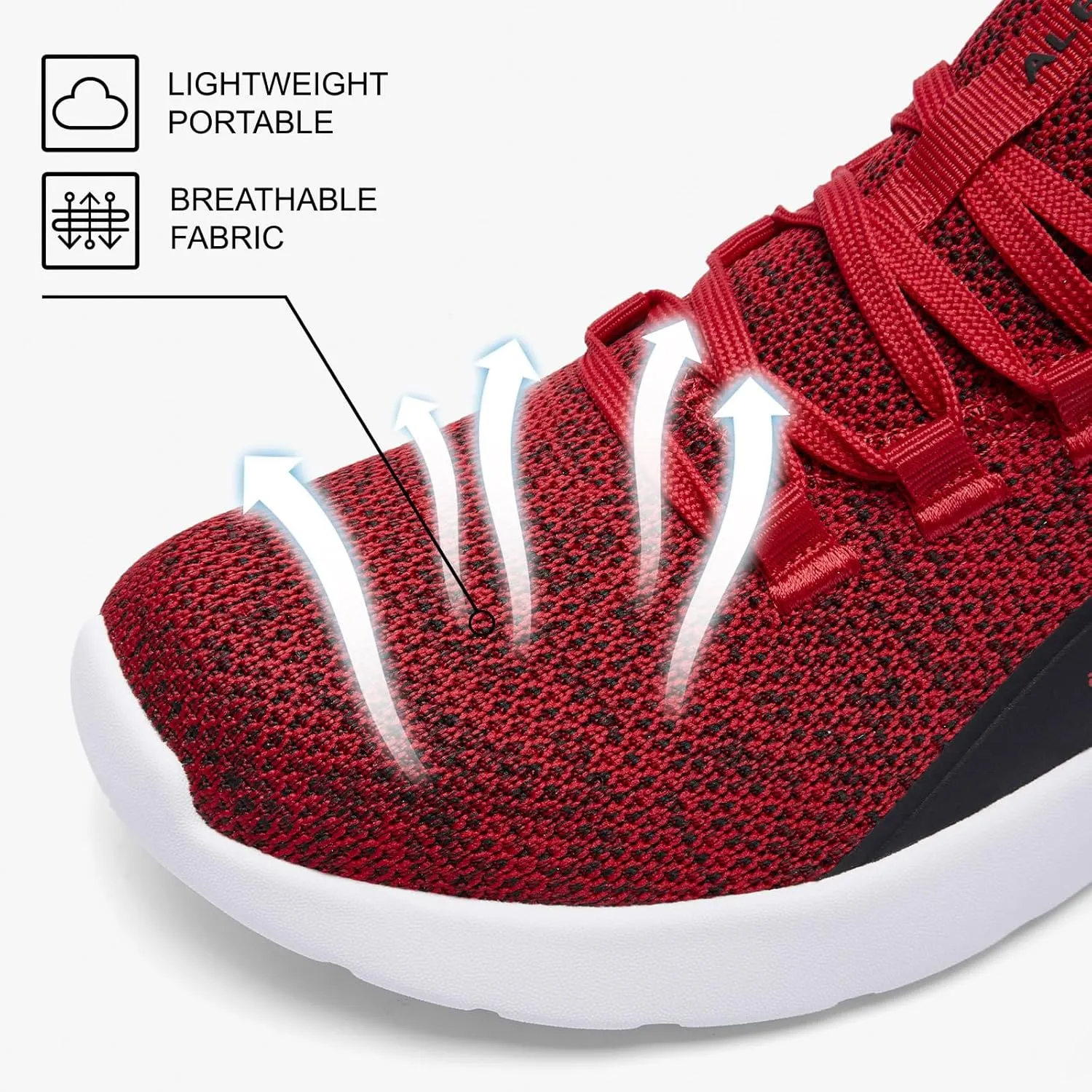ALEADER Men's Energycloud Slip On Running Walking Shoes Cushion Lightweight Sneakers