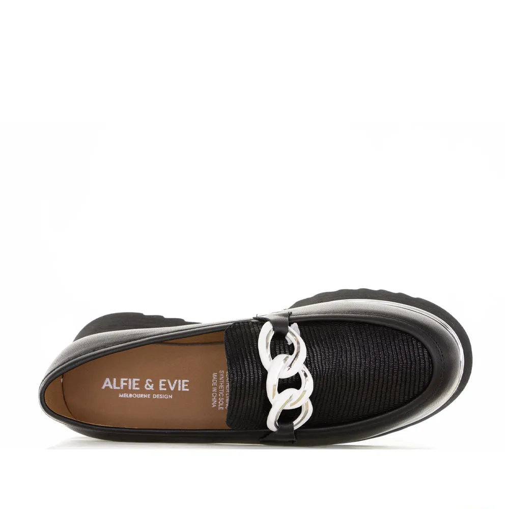 ALFIE & EVIE HITCH BLACK LIZARD