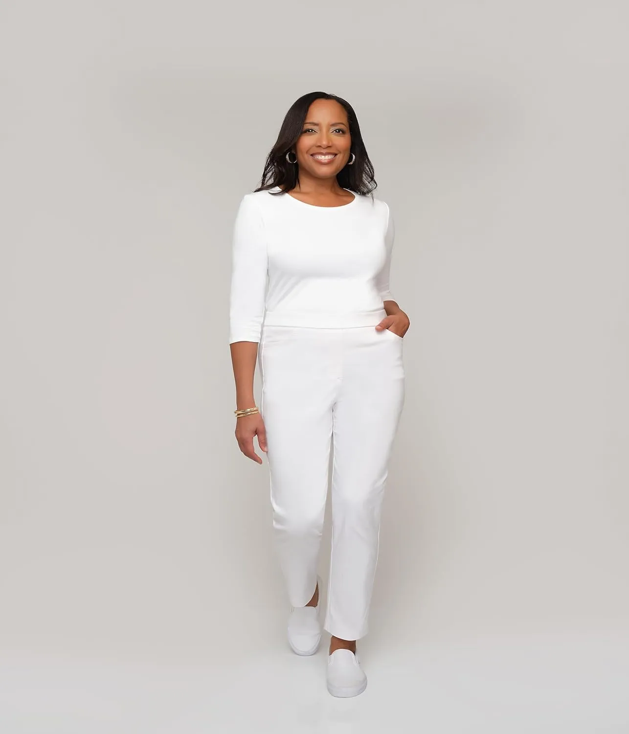Alfred Dunner Women's Allure Slimming Missy Stretch Pants-Modern Fit