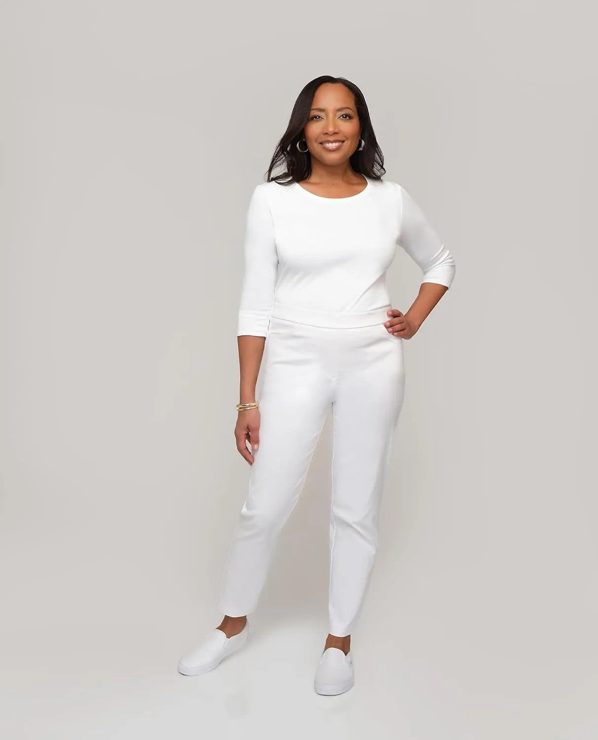 Alfred Dunner Women's Allure Slimming Missy Stretch Pants-Modern Fit