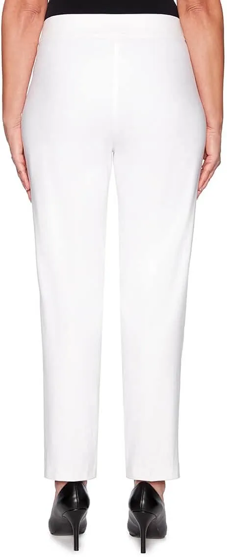 Alfred Dunner Women's Allure Slimming Missy Stretch Pants-Modern Fit