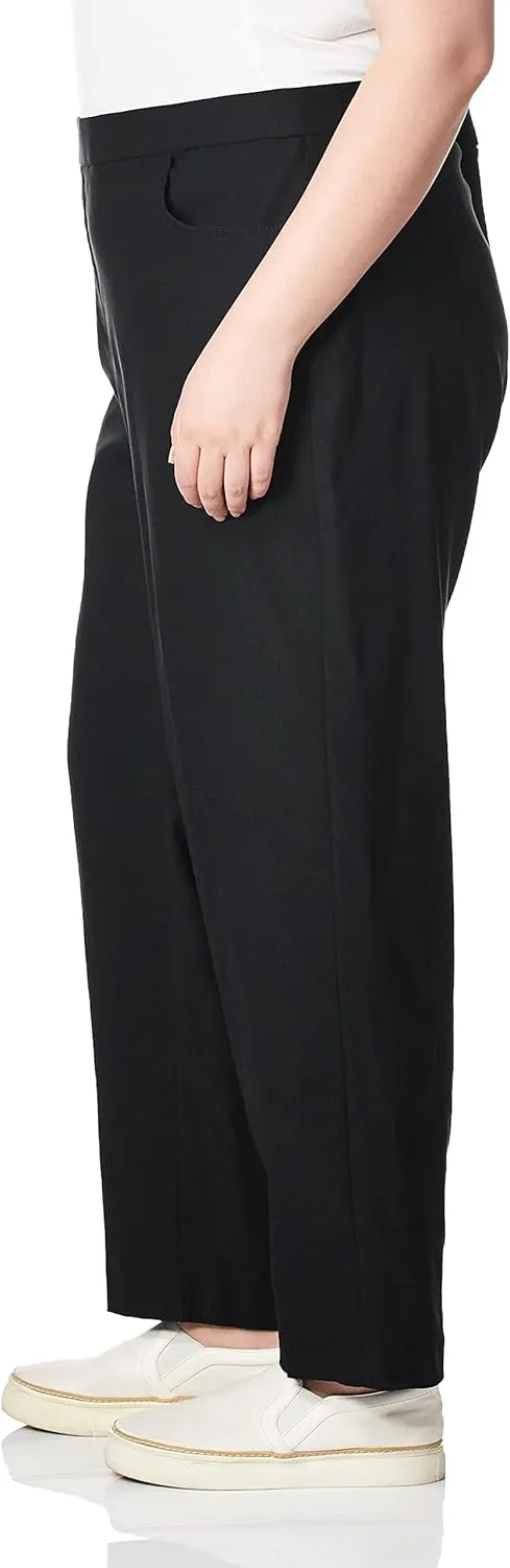 Alfred Dunner Women's Allure Slimming Petite Short Stretch Pants-Modern Fit
