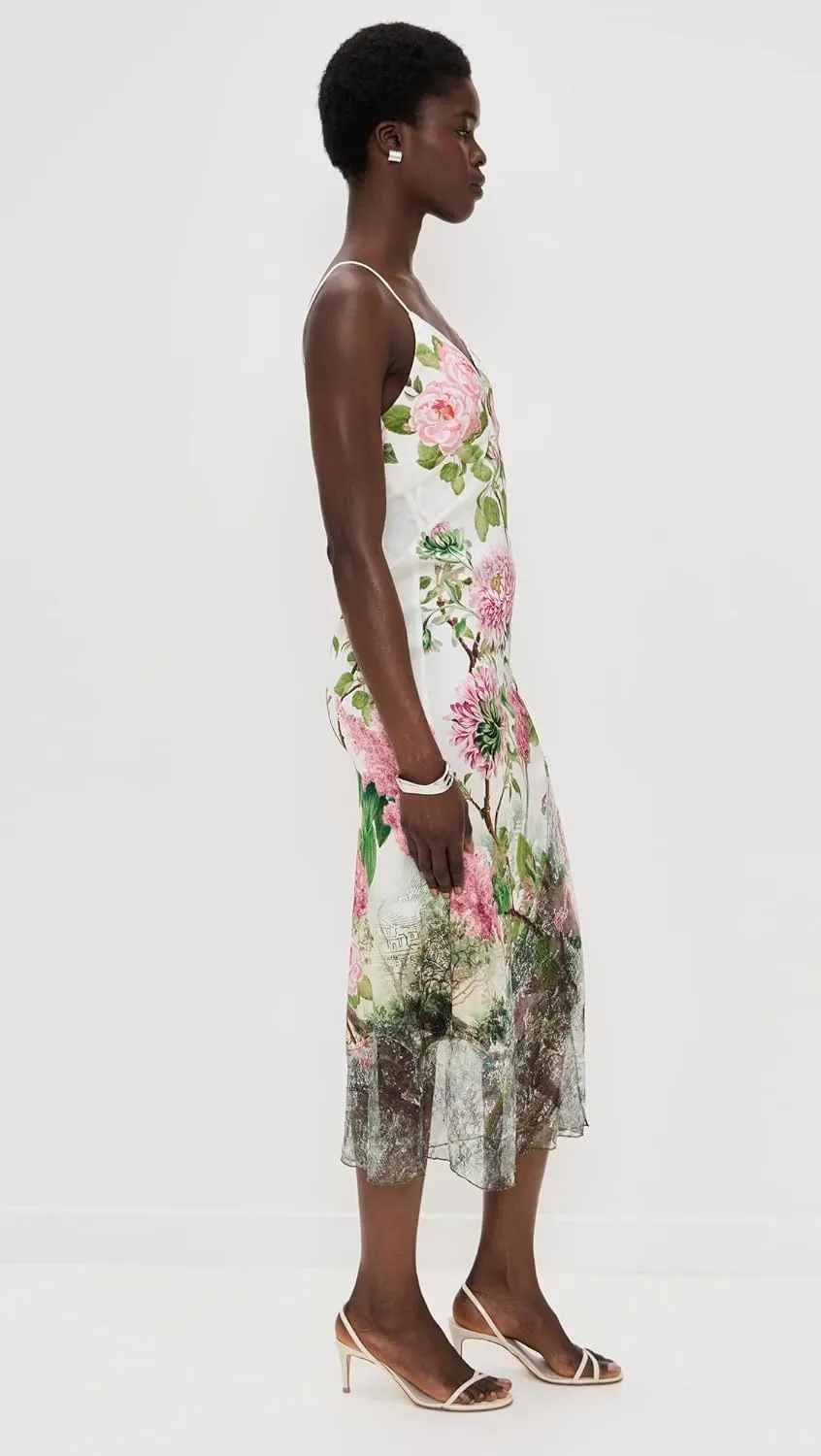 alice   olivia Women's Julietta Cutaway Lace Slip Dress