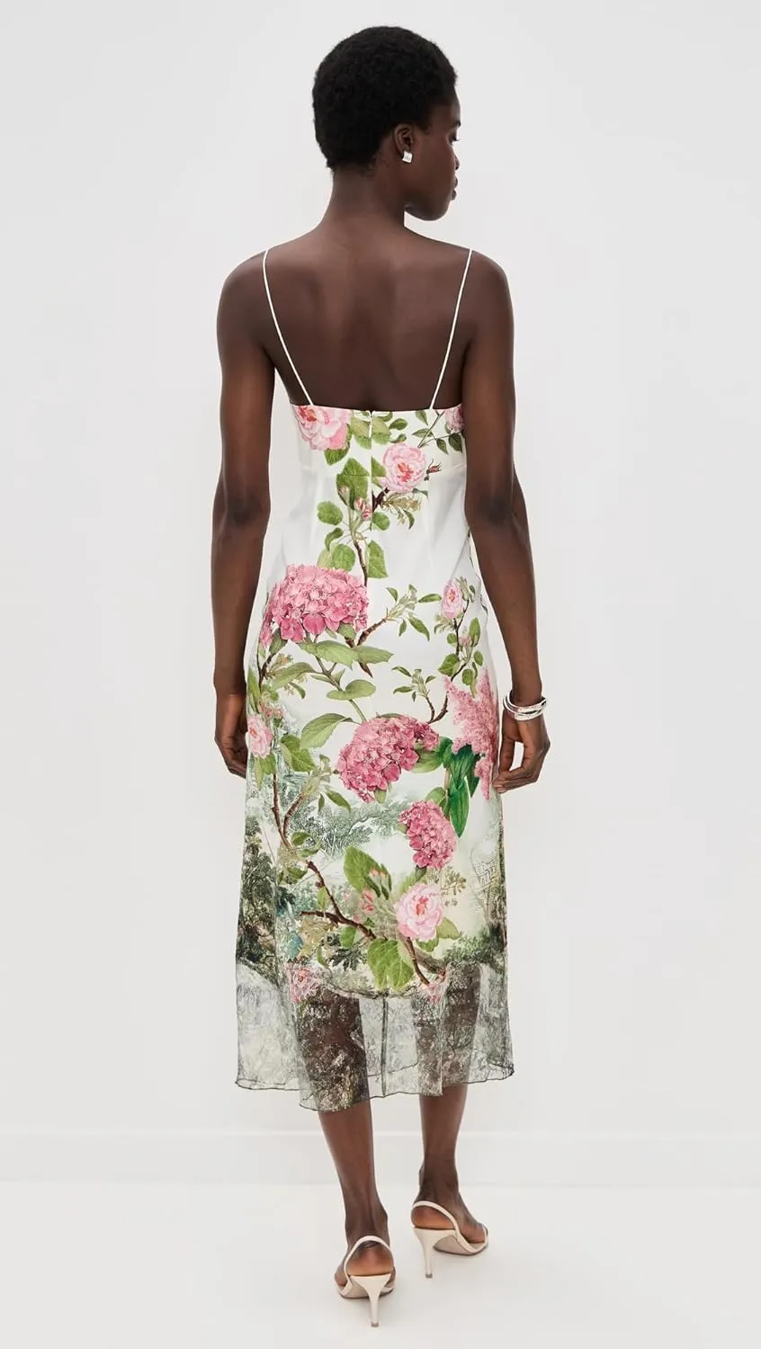 alice   olivia Women's Julietta Cutaway Lace Slip Dress