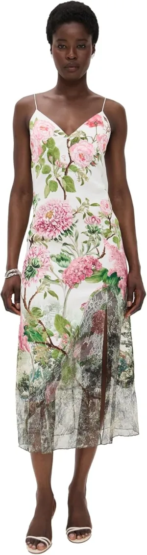 alice   olivia Women's Julietta Cutaway Lace Slip Dress