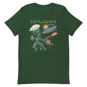 Alien Flat Earth Cook T-Shirt