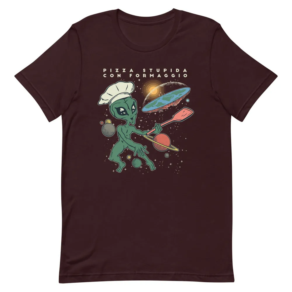 Alien Flat Earth Cook T-Shirt