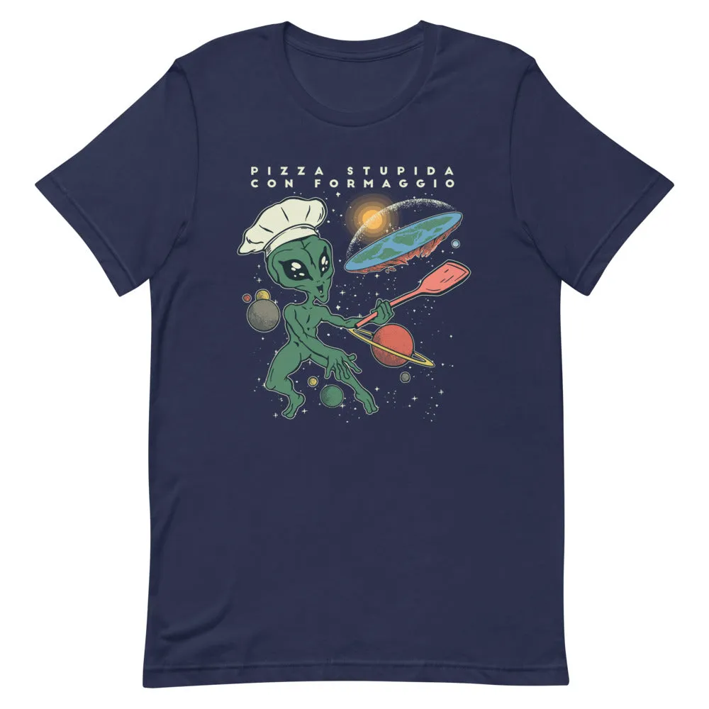 Alien Flat Earth Cook T-Shirt