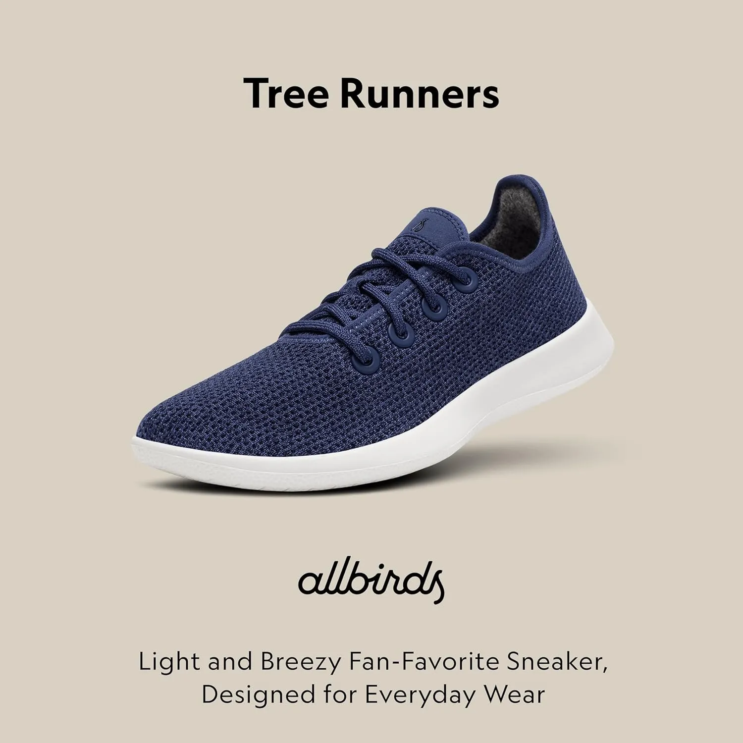 Allbirds Women’s Tree Runners Everyday Sneakers, Machine Washable Shoe Made with Natural Materials