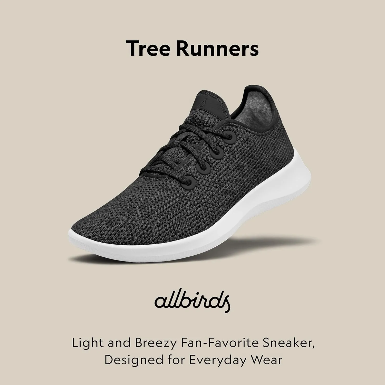 Allbirds Women’s Tree Runners Everyday Sneakers, Machine Washable Shoe Made with Natural Materials