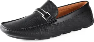 Amali Cola - Driving Moccasins for Men – Mens Slip On Loafers, Moccasins, Slip-on Dress Shoes - Driving Loafers with Matching Color Bit