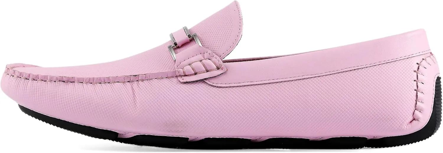 Amali Cola - Driving Moccasins for Men – Mens Slip On Loafers, Moccasins, Slip-on Dress Shoes - Driving Loafers with Matching Color Bit