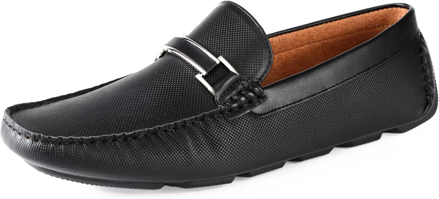Amali Cola - Driving Moccasins for Men – Mens Slip On Loafers, Moccasins, Slip-on Dress Shoes - Driving Loafers with Matching Color Bit