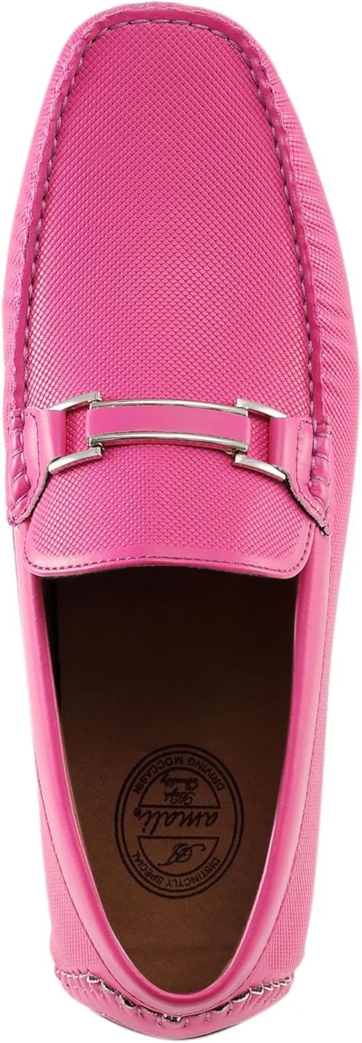 Amali Cola - Driving Moccasins for Men – Mens Slip On Loafers, Moccasins, Slip-on Dress Shoes - Driving Loafers with Matching Color Bit