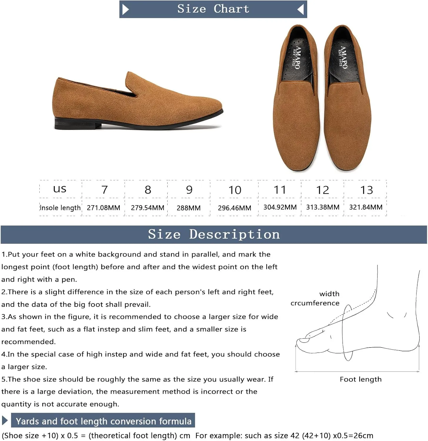 AMAPO Men's Velvet Loafer Shoes,Casual Penny Loafers for Men,Slip-on Dress Men Shoes Black