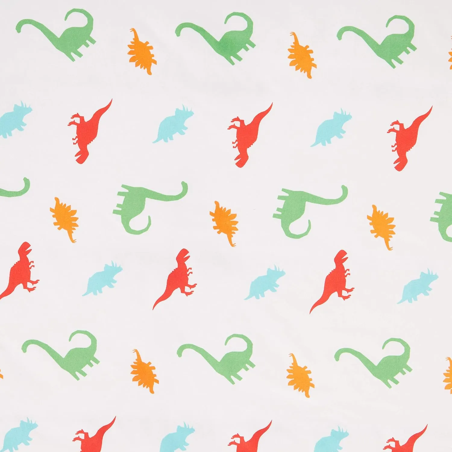 Amazon Basics Kid's Soft Easy-Wash Lightweight Microfiber 3-Piece Sheet Set, Toddler, Multi Color, Dinosaurs