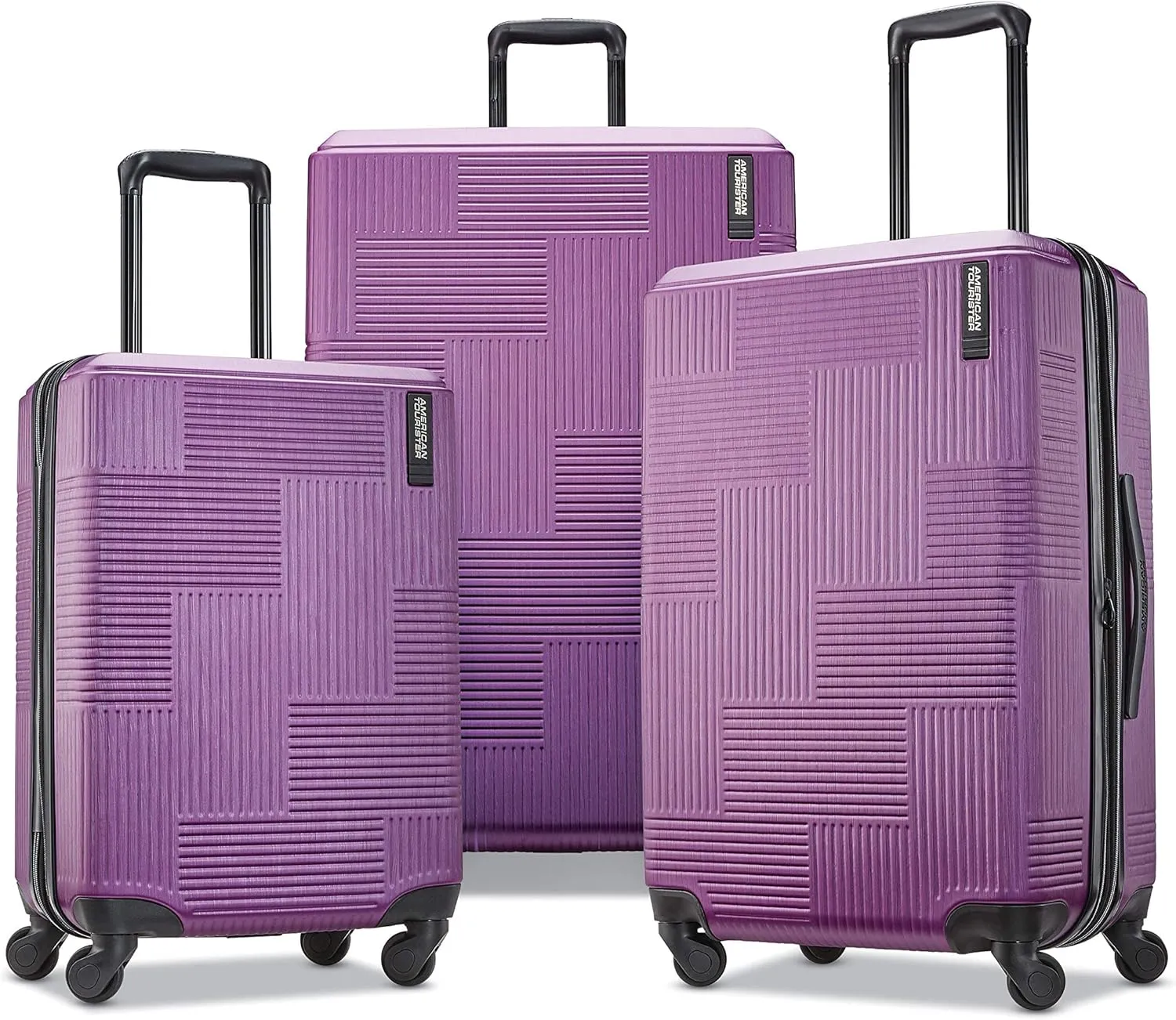 American Tourister Stratum XLT Expandable Hardside Luggage with Spinner Wheels, Power Plum, Carry-On 21-Inch