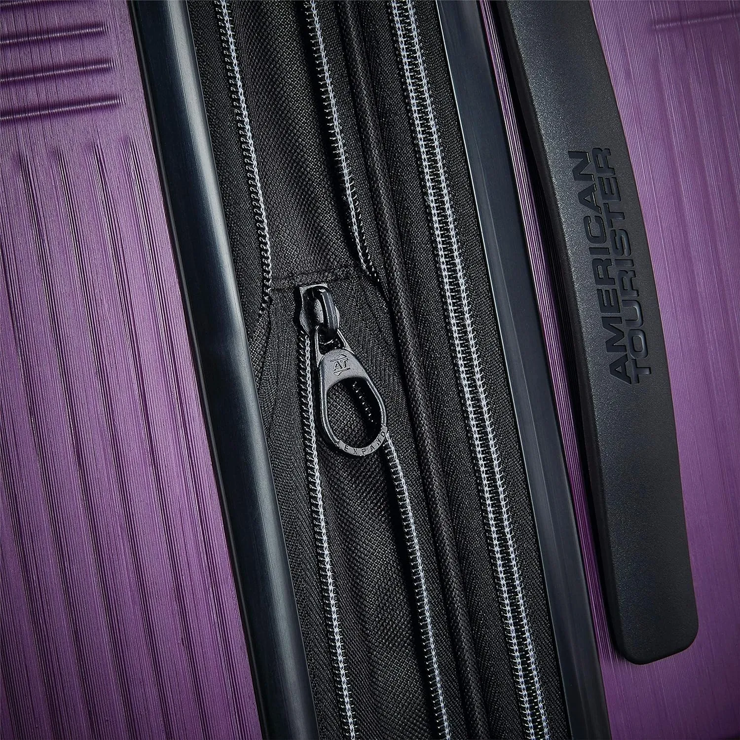 American Tourister Stratum XLT Expandable Hardside Luggage with Spinner Wheels, Power Plum, Carry-On 21-Inch