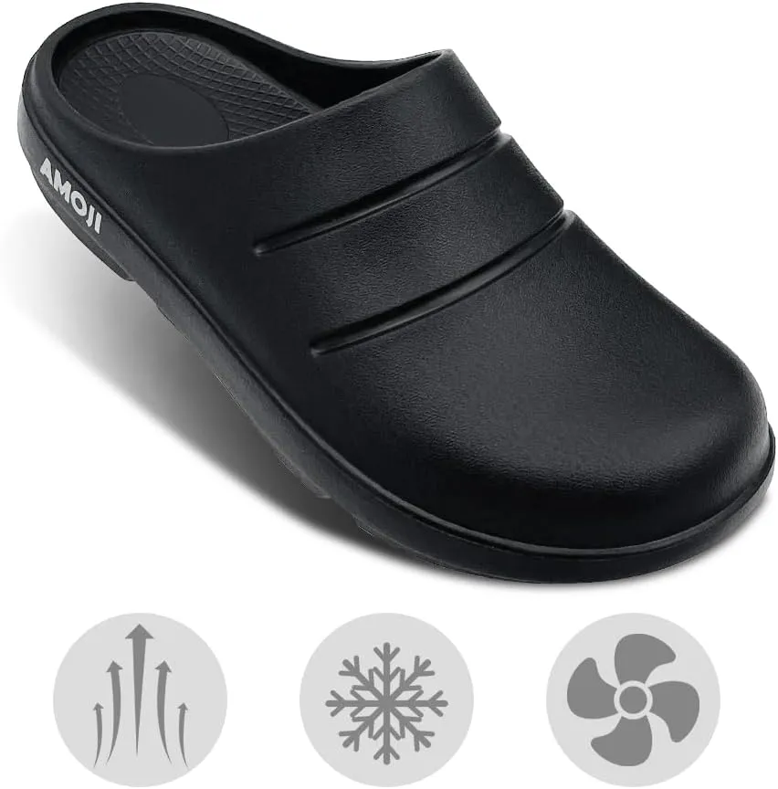 Amoji Unisex Arch Support Revory Slide Sandals Orthopedic Clogs Athletic Shower Slipper XLS1556