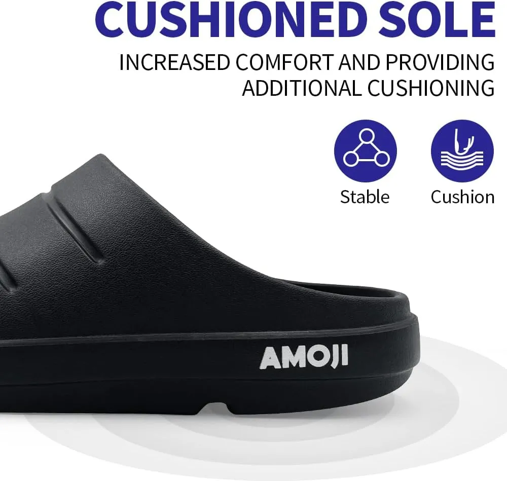 Amoji Unisex Arch Support Revory Slide Sandals Orthopedic Clogs Athletic Shower Slipper XLS1556
