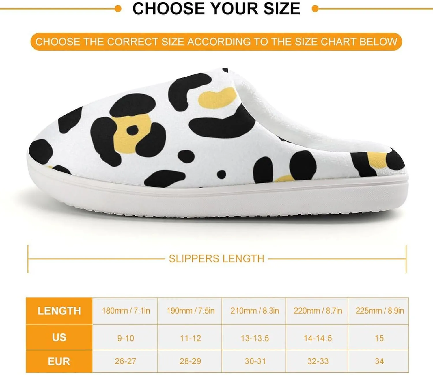Animal Leopard Print Pattern Boys Girls House Slippers with Microfleece Lining Cozy Household Shoes Non-slip for Kids