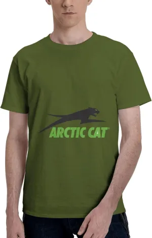 Arctic Cat Logo Men's T-Shirt, Cotton Short-Sleeved T-Shirt