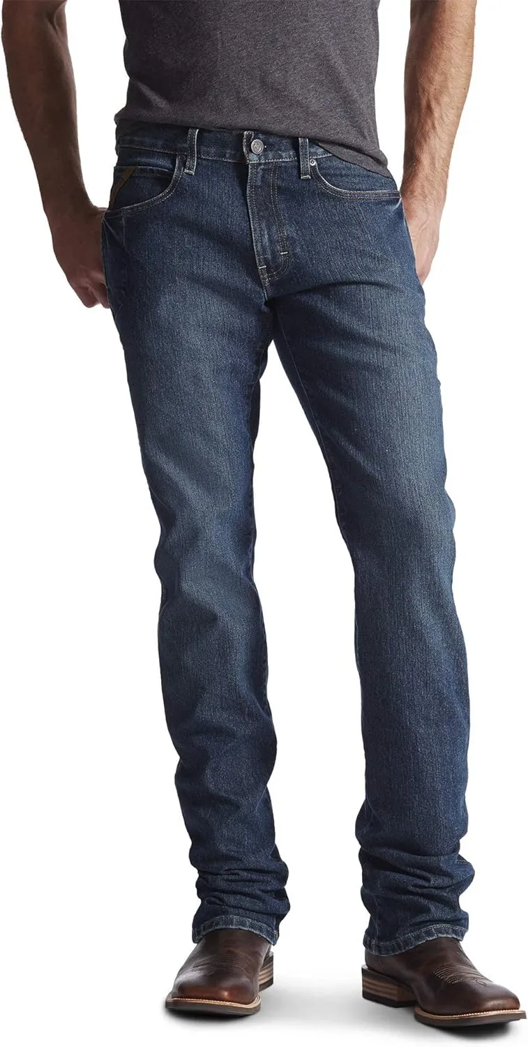Ariat Men's Rebar M4 Relaxed DuraStretch Basic Boot Cut Jean