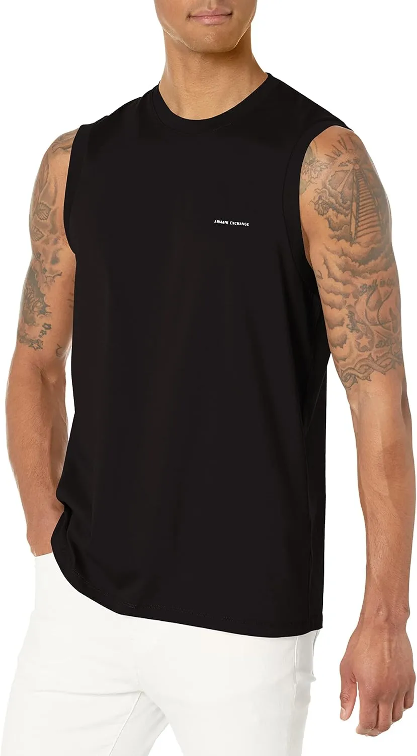 Armani Exchange Men's Relaxed Fit Logo Tank Top
