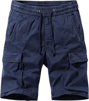 Athletic Shorts for Men 5 Inch Inseam Classic Fit Elastic Waist Drawstring Camo Shorts with Pockets Linen Shorts