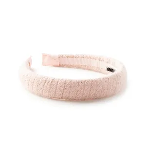 Avery Ribbed Knit Padded Headband - Ballet Slipper | Soft Ribbed Knit with Plush Padding | Comfortable Rubberized Teeth for Secure Fit | Chic Everyday & Special Occasion Accessory