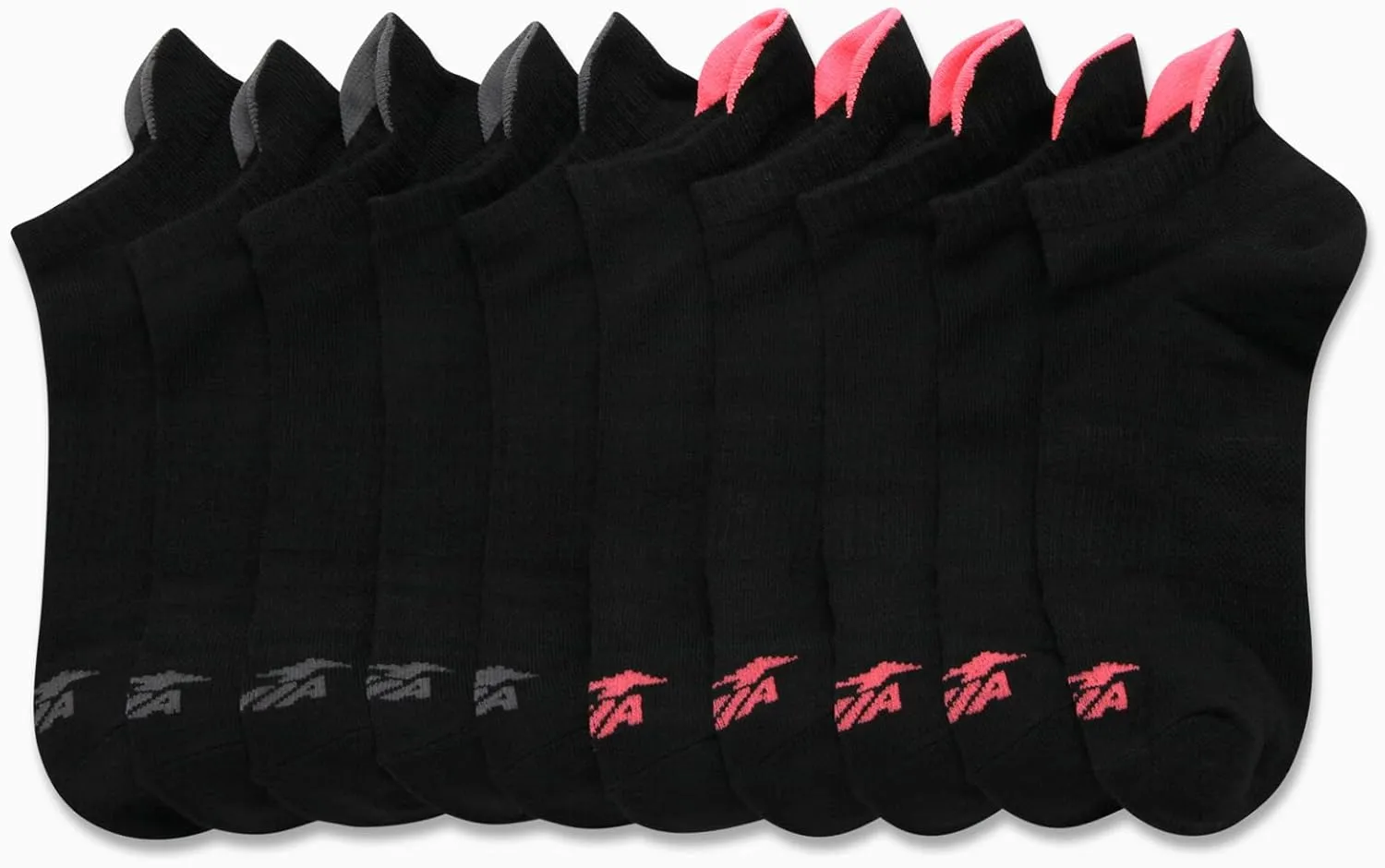 Avia Women's Athletic Low Cut Socks - 10 Pack Performance Stretch Cushioned Ankle Socks for Running and Workout (4-12)