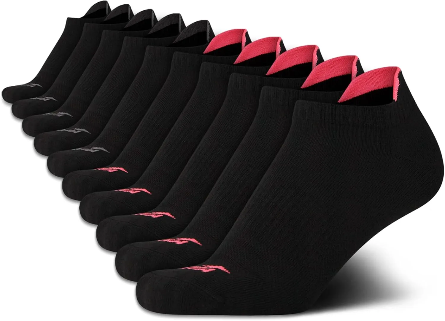 Avia Women's Athletic Low Cut Socks - 10 Pack Performance Stretch Cushioned Ankle Socks for Running and Workout (4-12)