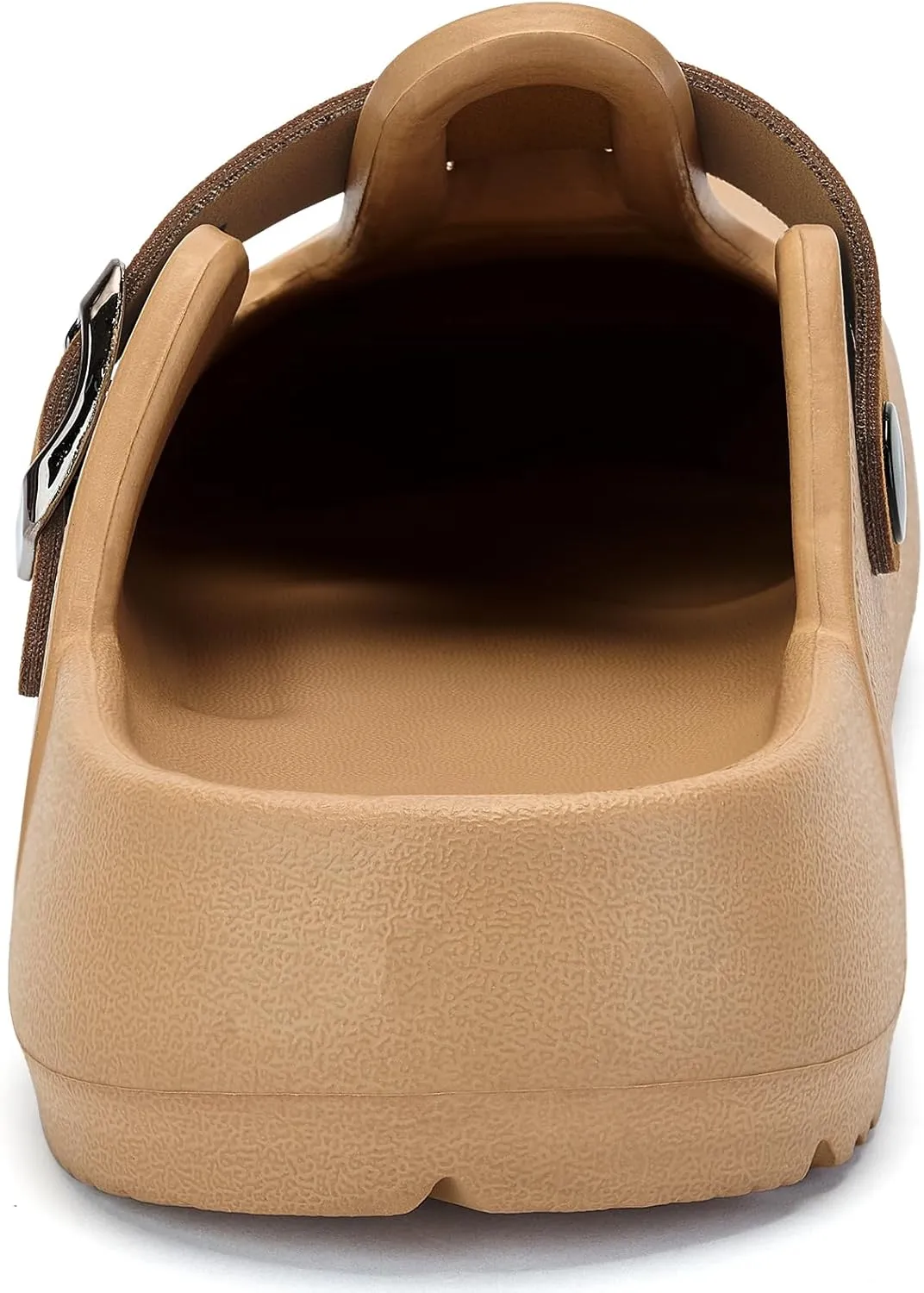 Axcone Womens Clogs Soft Footbed Mules Non-Slip Garden Work Shoes Double Buckle Adjustable EVA Flat Sandals