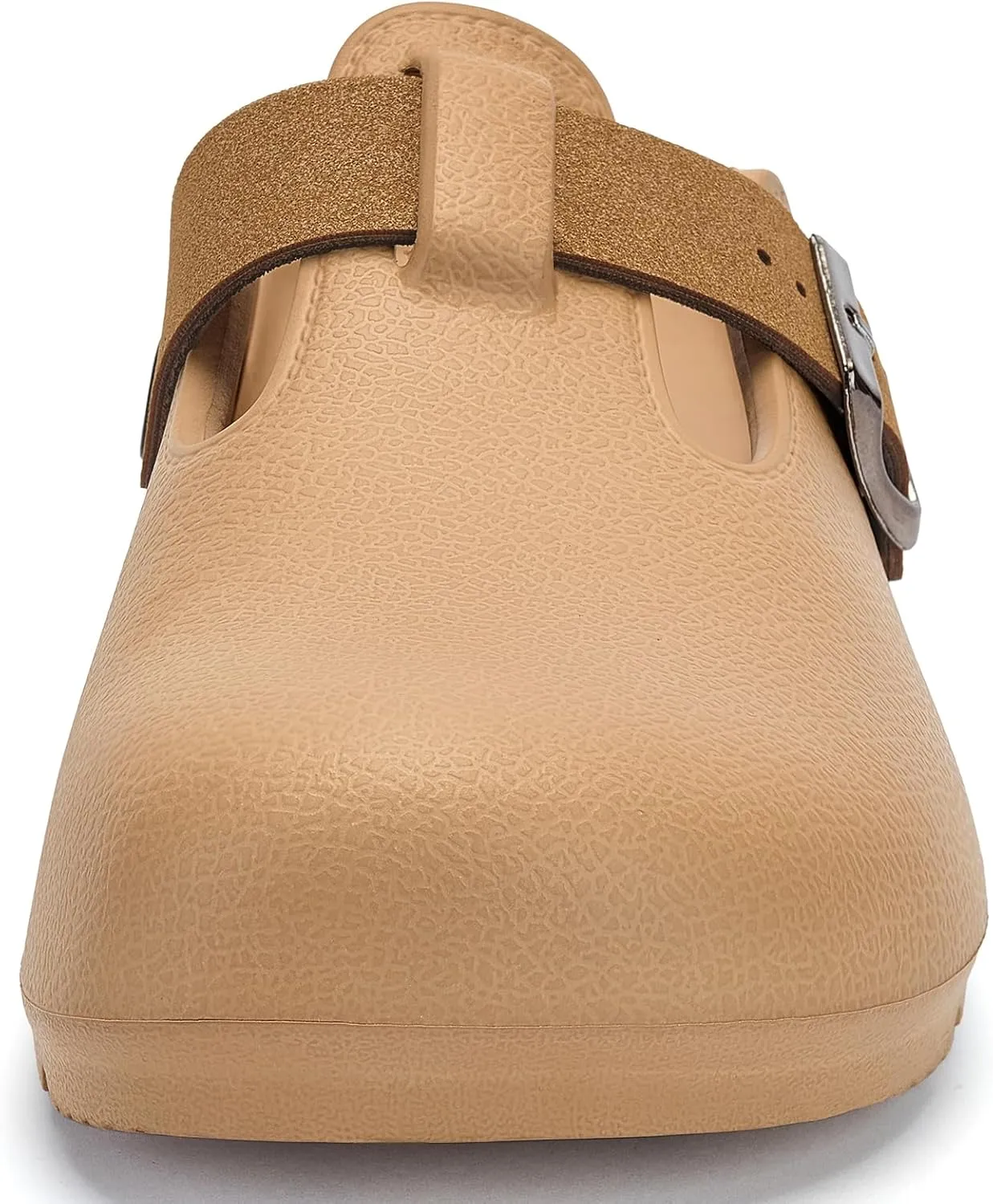 Axcone Womens Clogs Soft Footbed Mules Non-Slip Garden Work Shoes Double Buckle Adjustable EVA Flat Sandals