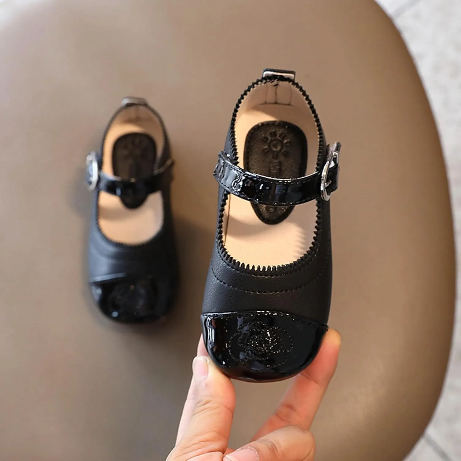 Baby Infant Leather Soft Closed Toe Sandals Adjusted Strap Ankle Summer Shoes Toddler Newborn Flat Non Slip Sandals