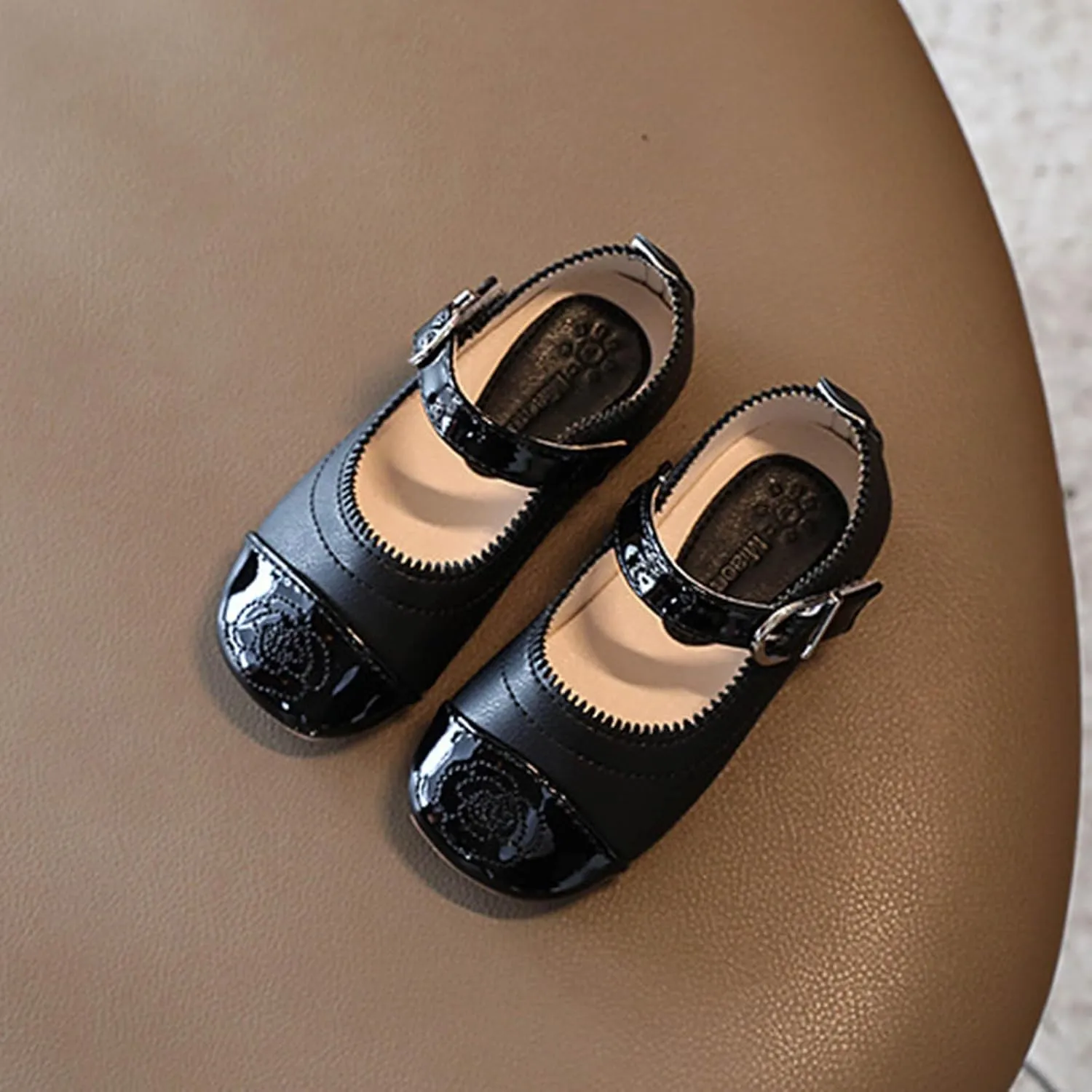 Baby Infant Leather Soft Closed Toe Sandals Adjusted Strap Ankle Summer Shoes Toddler Newborn Flat Non Slip Sandals