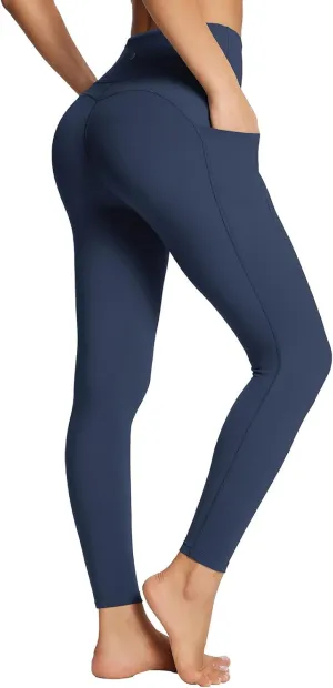 baleaf Women's Leggings with Pockets Tummy Control Workout High Waisted Athletic Running 7/8 Ultra Soft Gym Yoga Ankle Pants